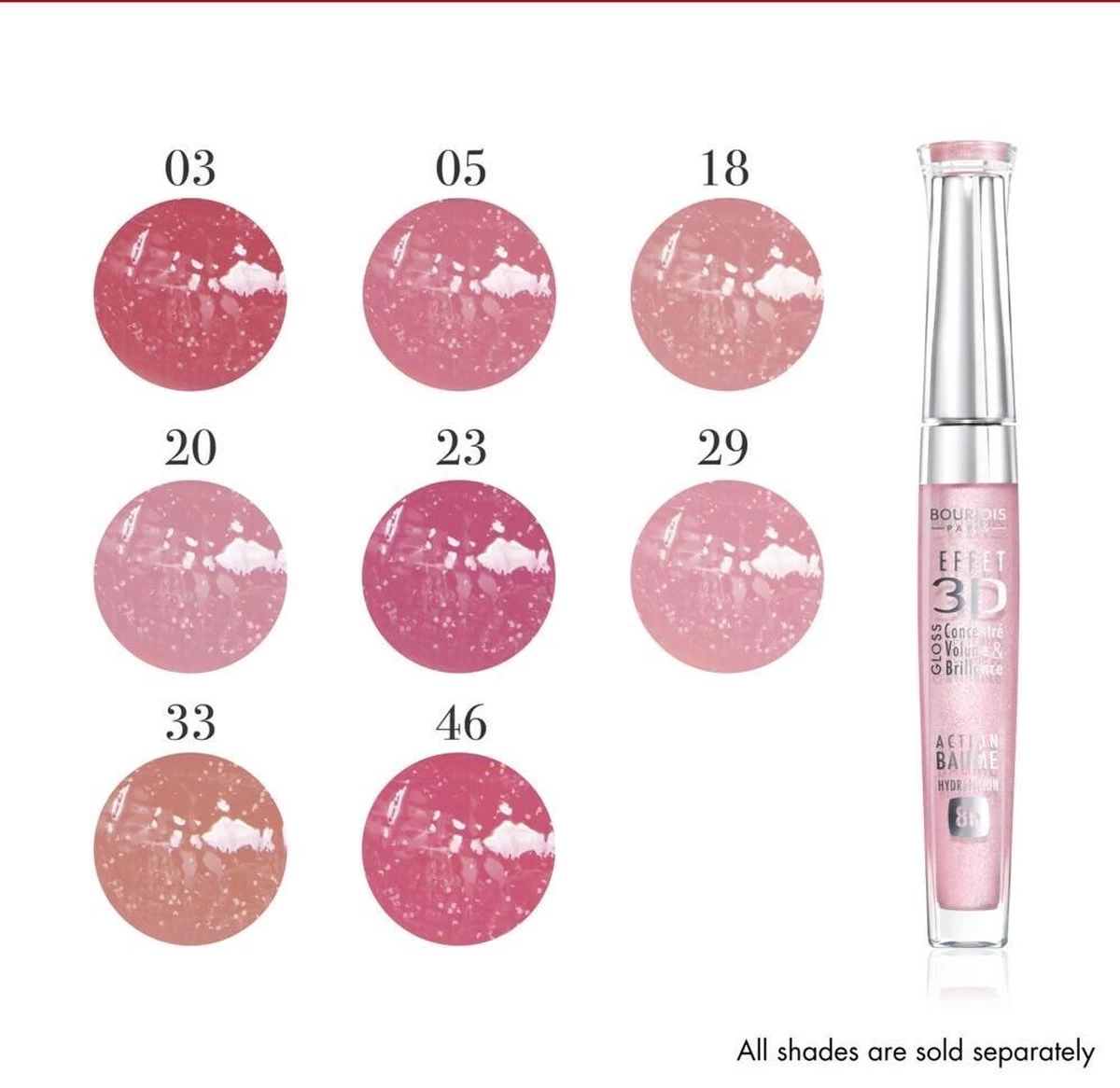 Bourjois Gloss Effet 3D Effect Lipgloss - 29 Rose Charismatic - Afbeelding 8