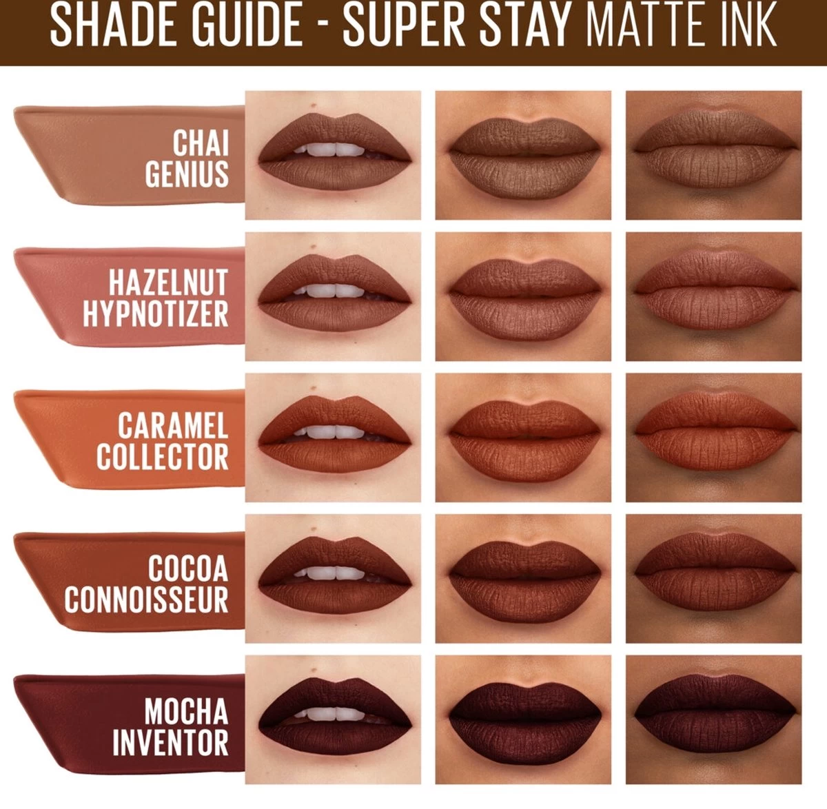 Maybelline SuperStay Matte Ink Lipstick - 260 Hazelnut Hypnotizer - Nude Lippenstift - 5 Ml - Afbeelding 4