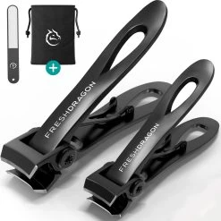 FreshDragon Nagelknipper Set Met Nagelvijl - Nagelset Tegen Kalknagels - Nageltang - Teennagelknipper