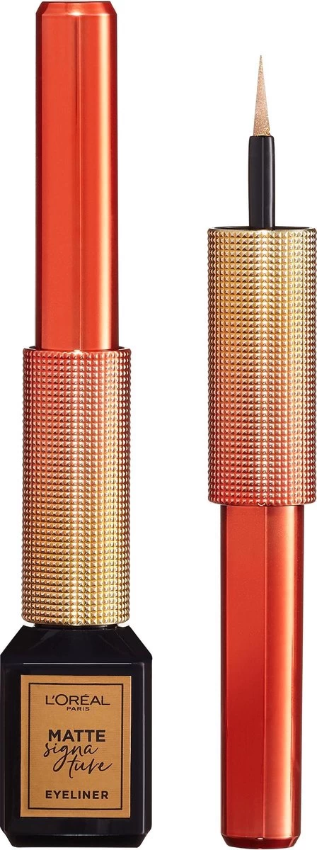 L’Oréal Paris Paris Electric Nights Superliner Matte Signature Eyeliner - Limited Edition – 10 Gold – Goud - Afbeelding 5