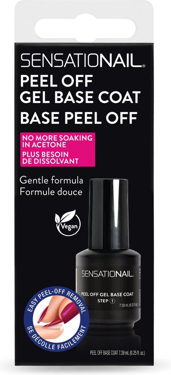 Sensationail Peel Off Gel Base Coat - 71791 - Afbeelding 3