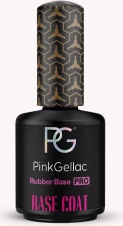 Pink Gellac - Rubber Base - Base Coat Gellak - Extra Stevig Voor Broze Nagels