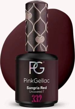 Pink Gellac - Sangria Red - Gellak - Vegan - Donkerrood - Creamy Finish - 15 Ml